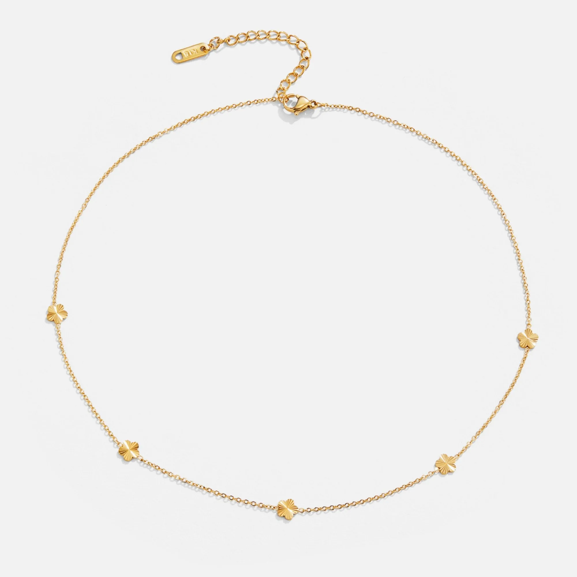 Flower Power 18K Gold Chain Necklace