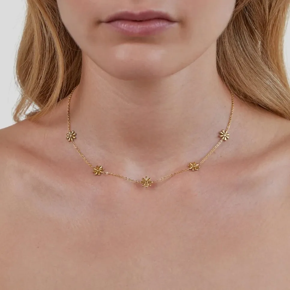 Flower Power 18K Gold Necklace