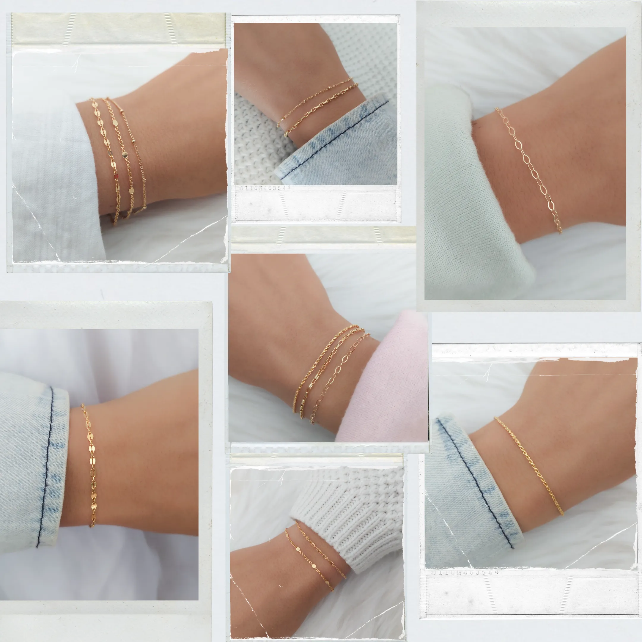 Gold Bracelets For Woman, Dainty Gold Bracelet, Chain Bracelet, Simple Jewelry, Gift For Her, Stacking Bracelets, Tarnish Resistant Bracelet