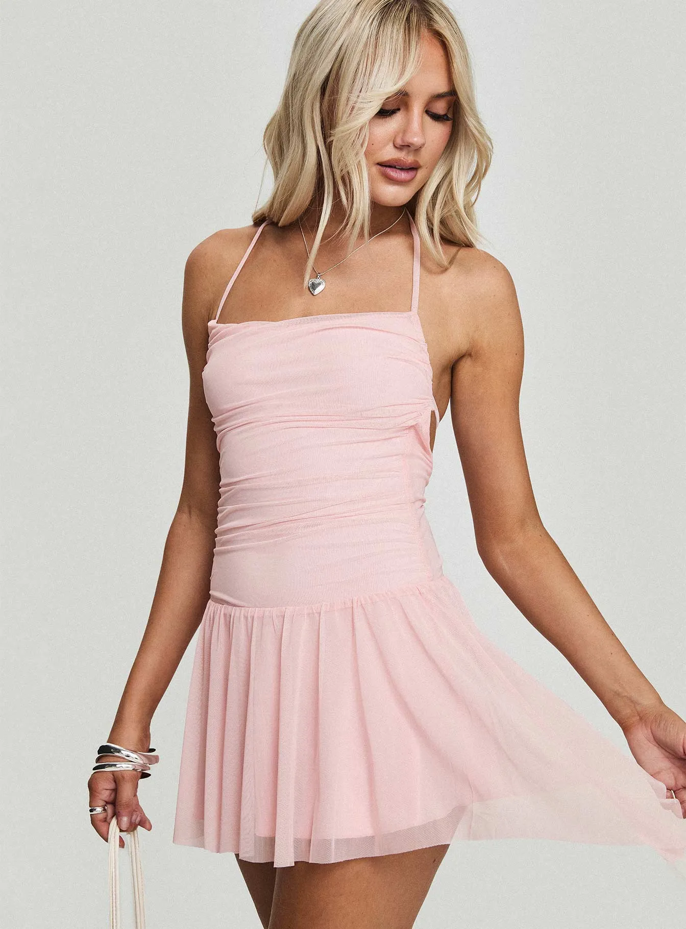 Helion Mini Dress Pink