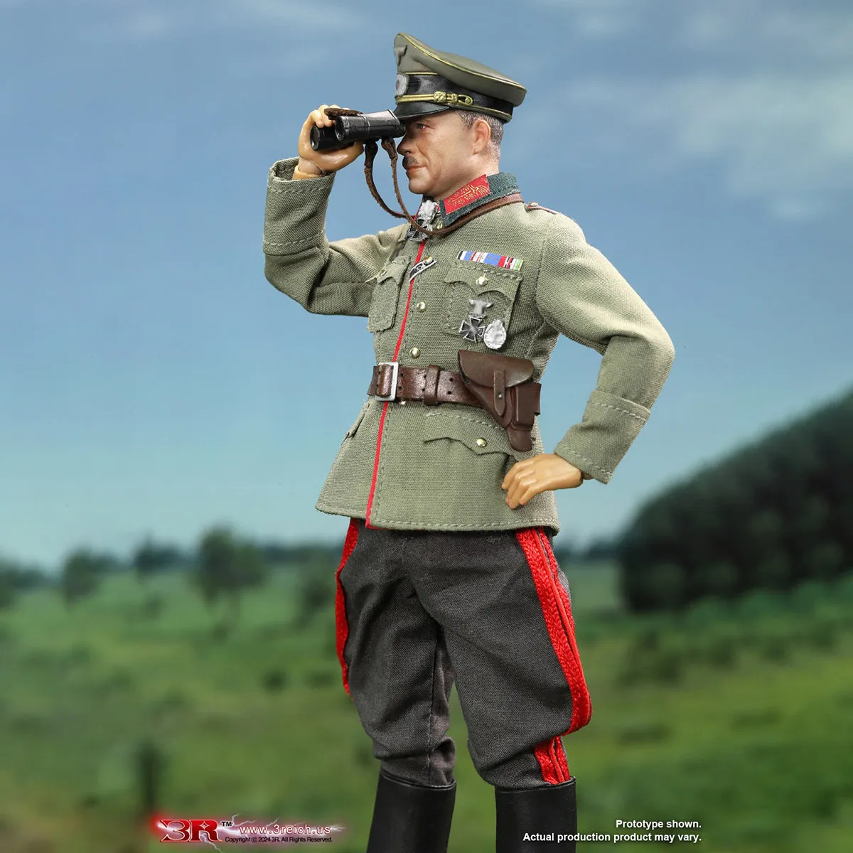 HiPlay 3R Collectible Action Figure Full Set: Little Empire - Guderian, Military Style, Seamless Design, 1:12 Scale Miniature