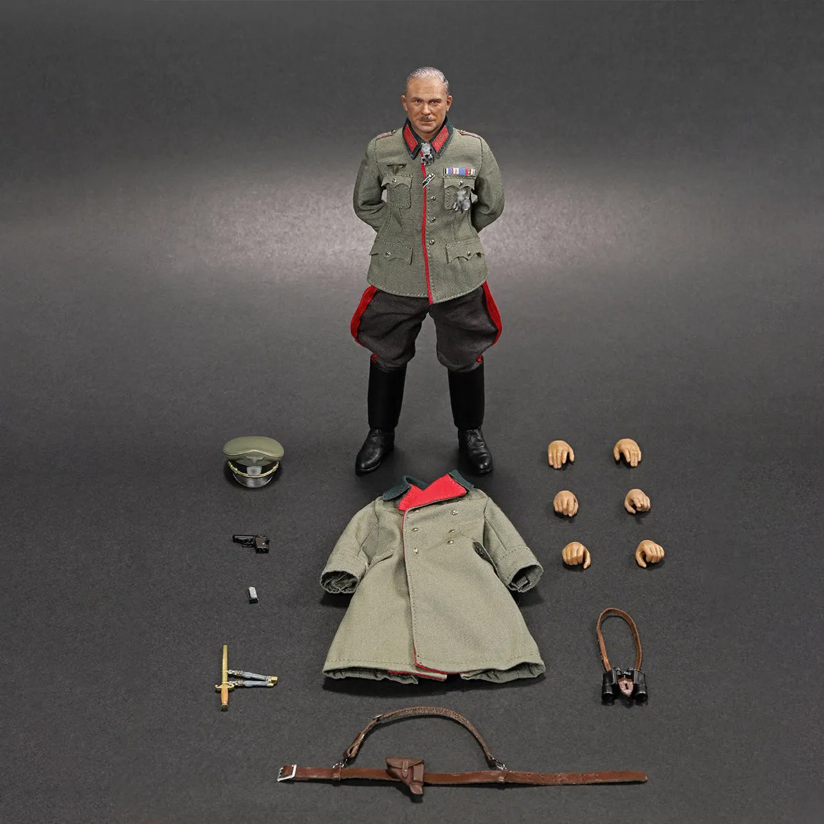 HiPlay 3R Collectible Action Figure Full Set: Little Empire - Guderian, Military Style, Seamless Design, 1:12 Scale Miniature