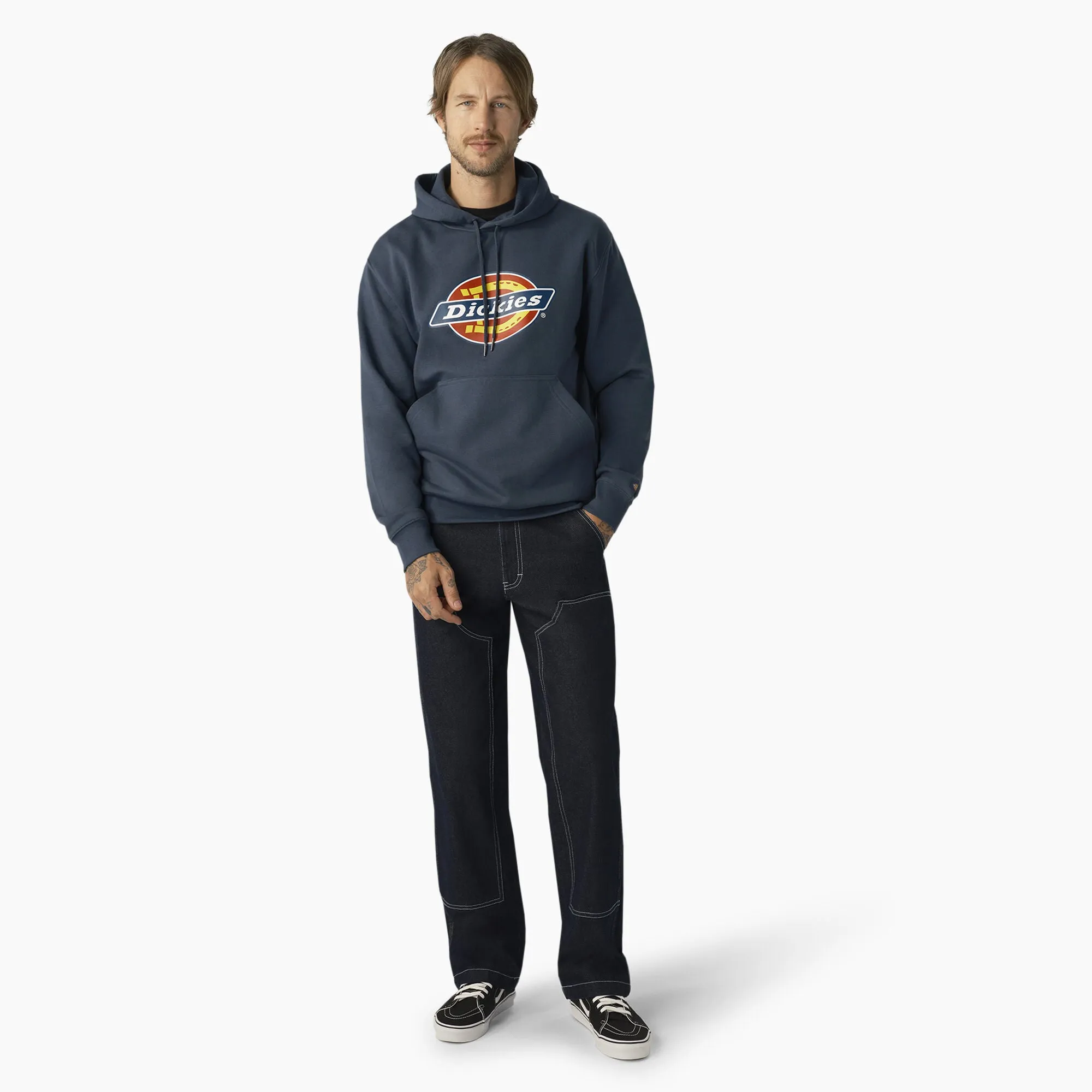 Hoodie - Dickies Water Repellent Tri-Color Logo Hoodie, Airforce Blue, TW22AAF