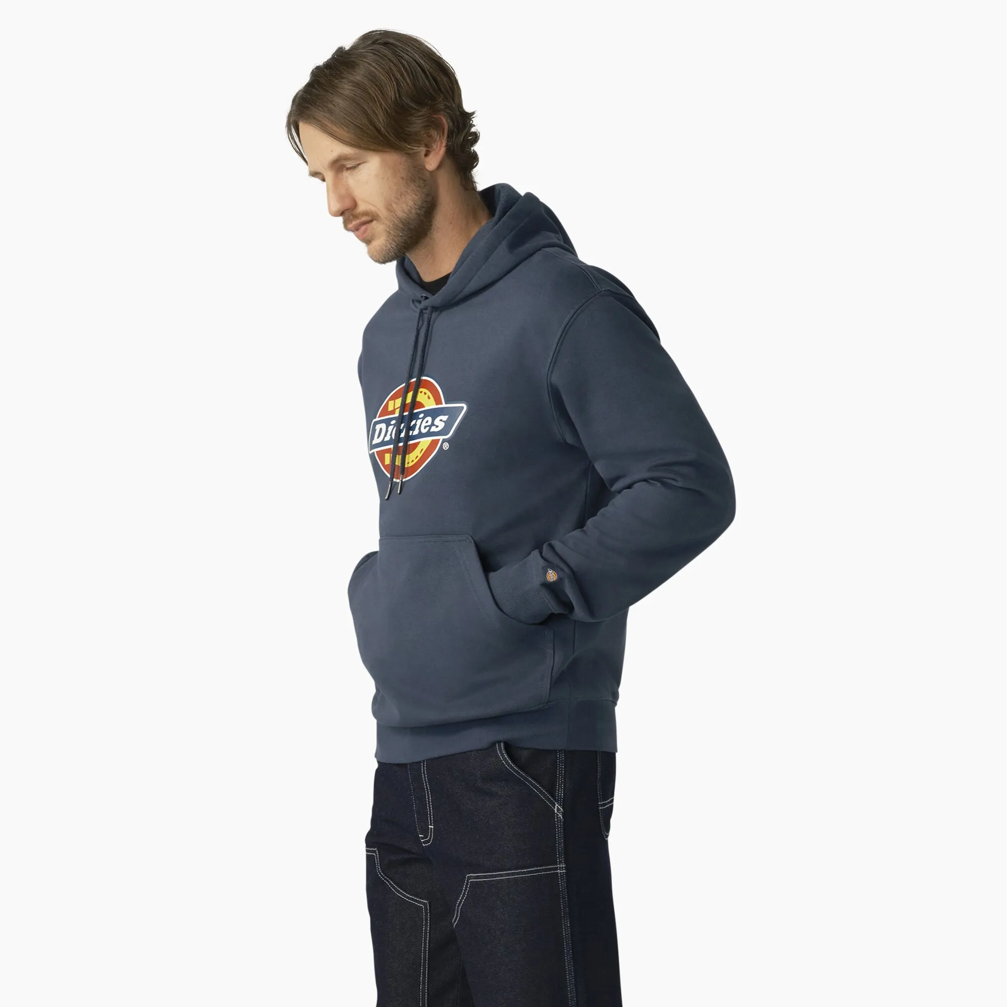 Hoodie - Dickies Water Repellent Tri-Color Logo Hoodie, Airforce Blue, TW22AAF