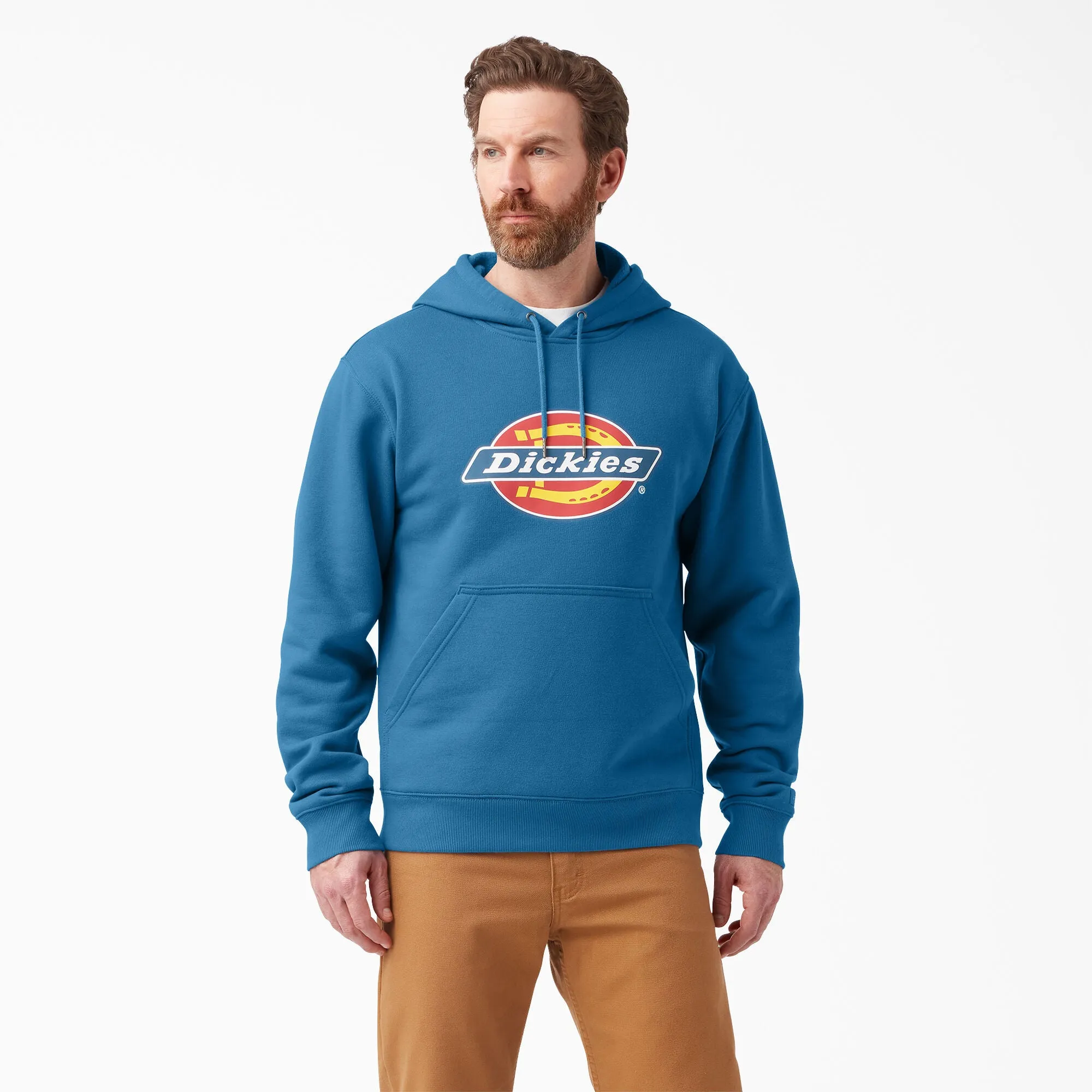 Hoodie - Dickies Water Repellent Tri-Color Logo Hoodie, Valerta Blue, TW22AV2B