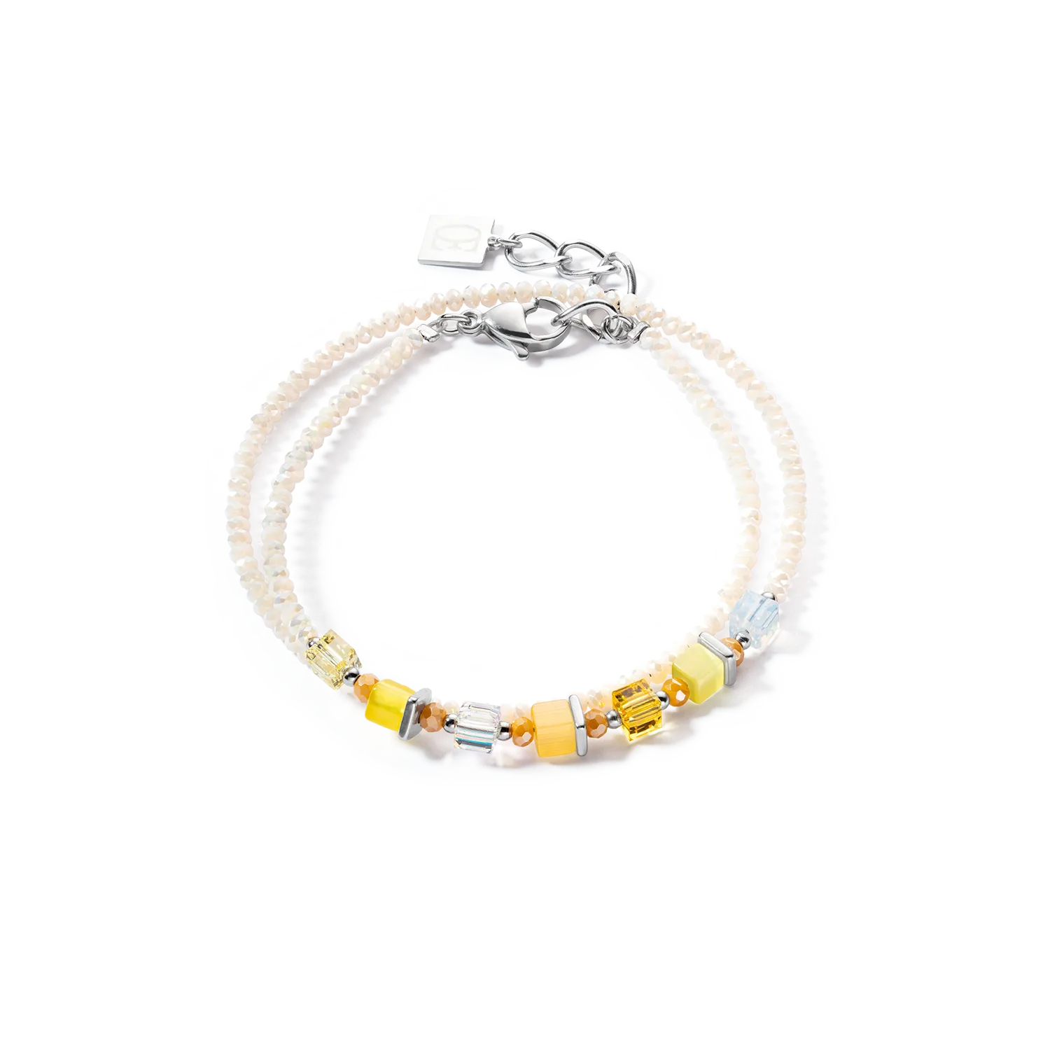 Joyful Colours Wrap bracelet silver yellow