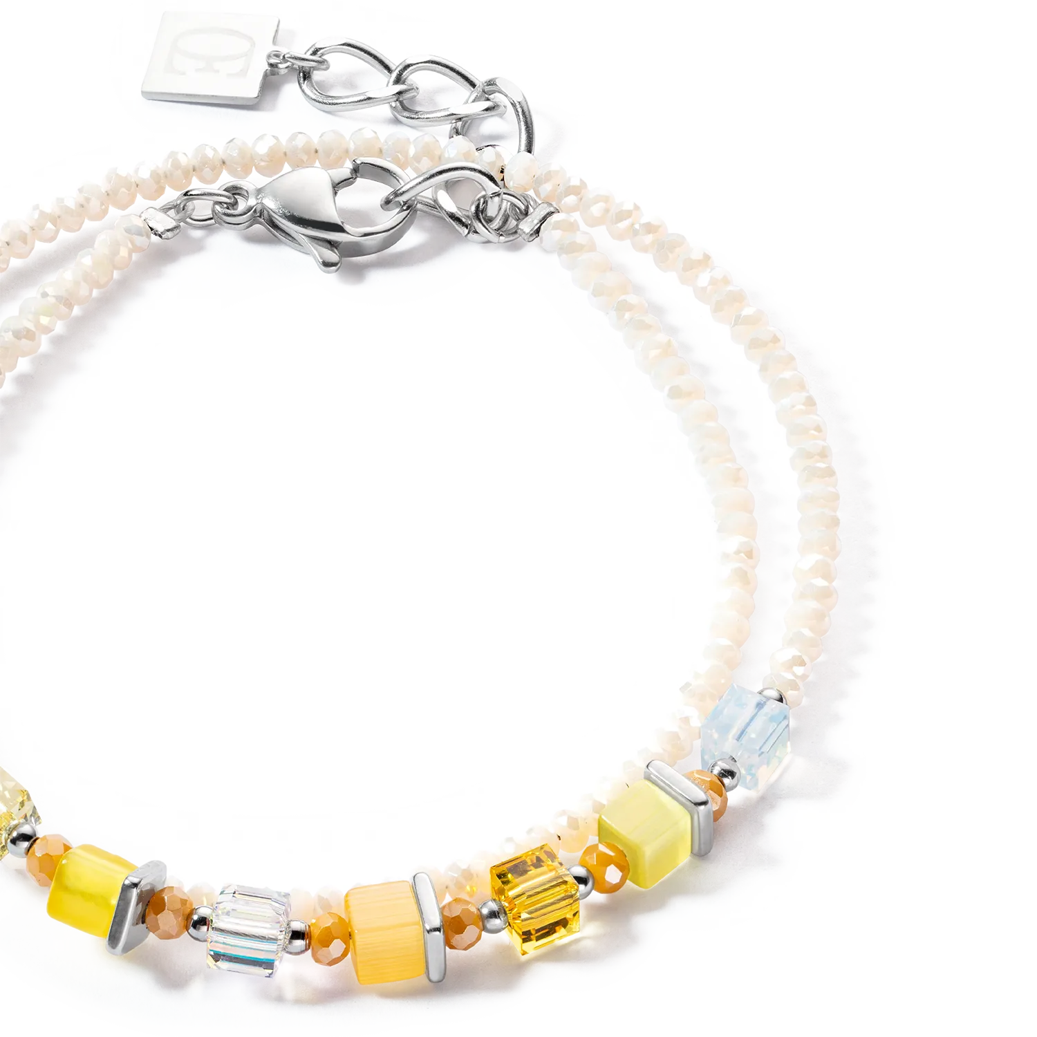 Joyful Colours Wrap bracelet silver yellow