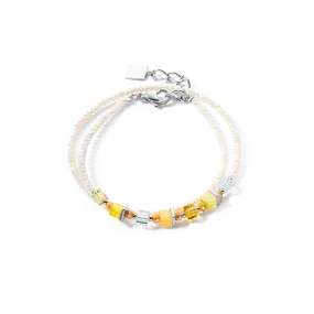 Joyful Colours Wrap bracelet silver yellow