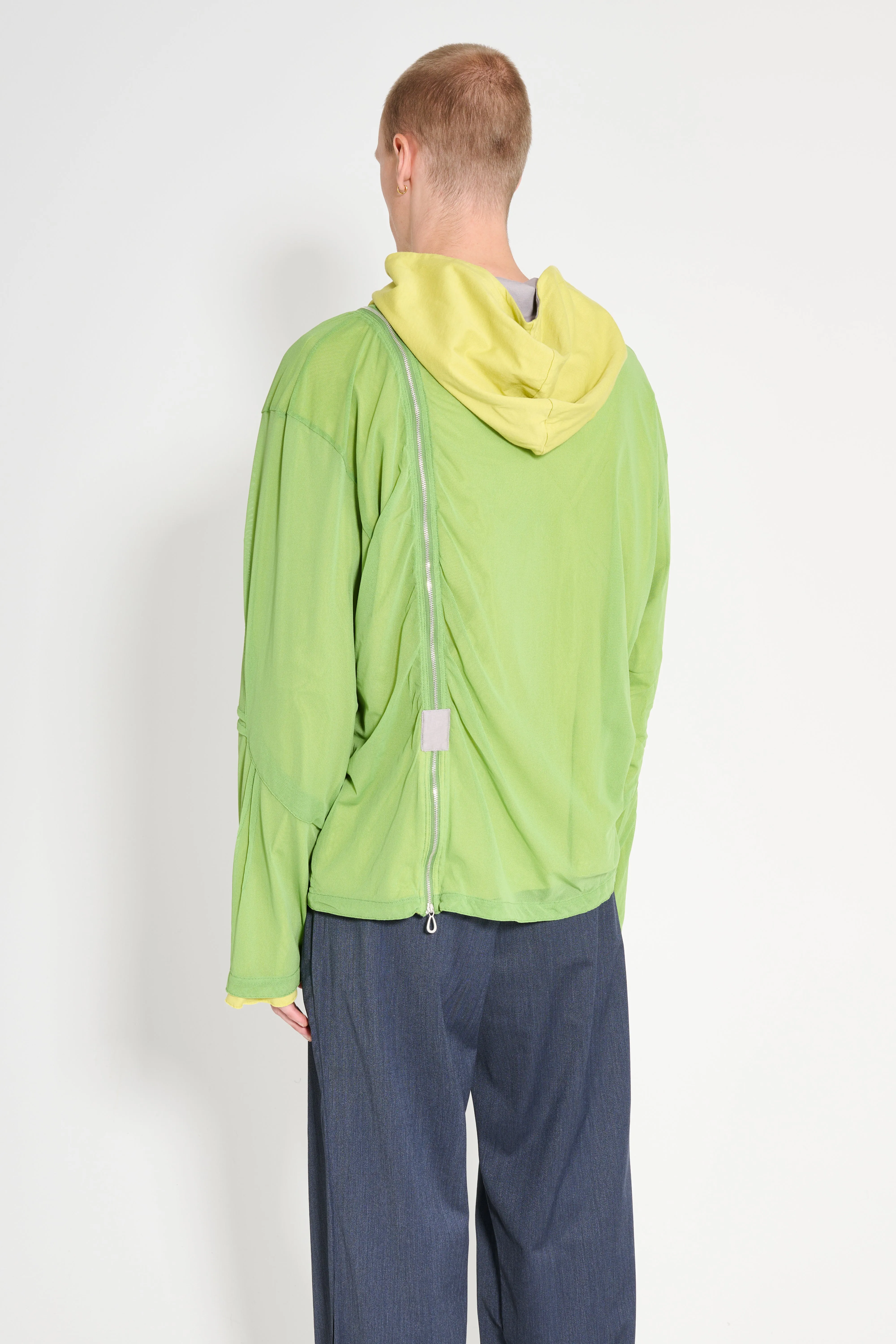 Kiko Kostadinov Knox Mesh Hoodie Lime / Lilac