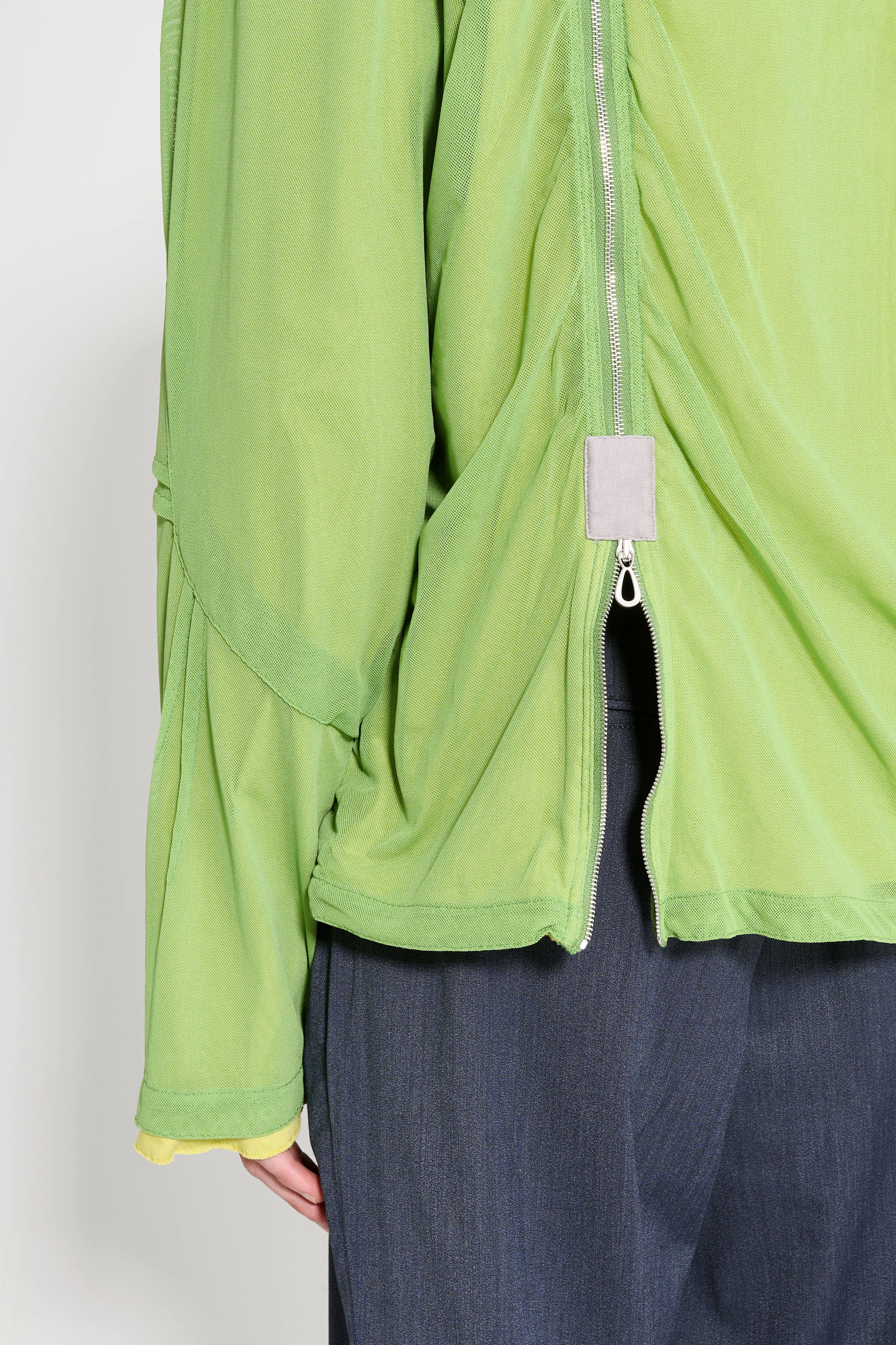 Kiko Kostadinov Knox Mesh Hoodie Lime / Lilac