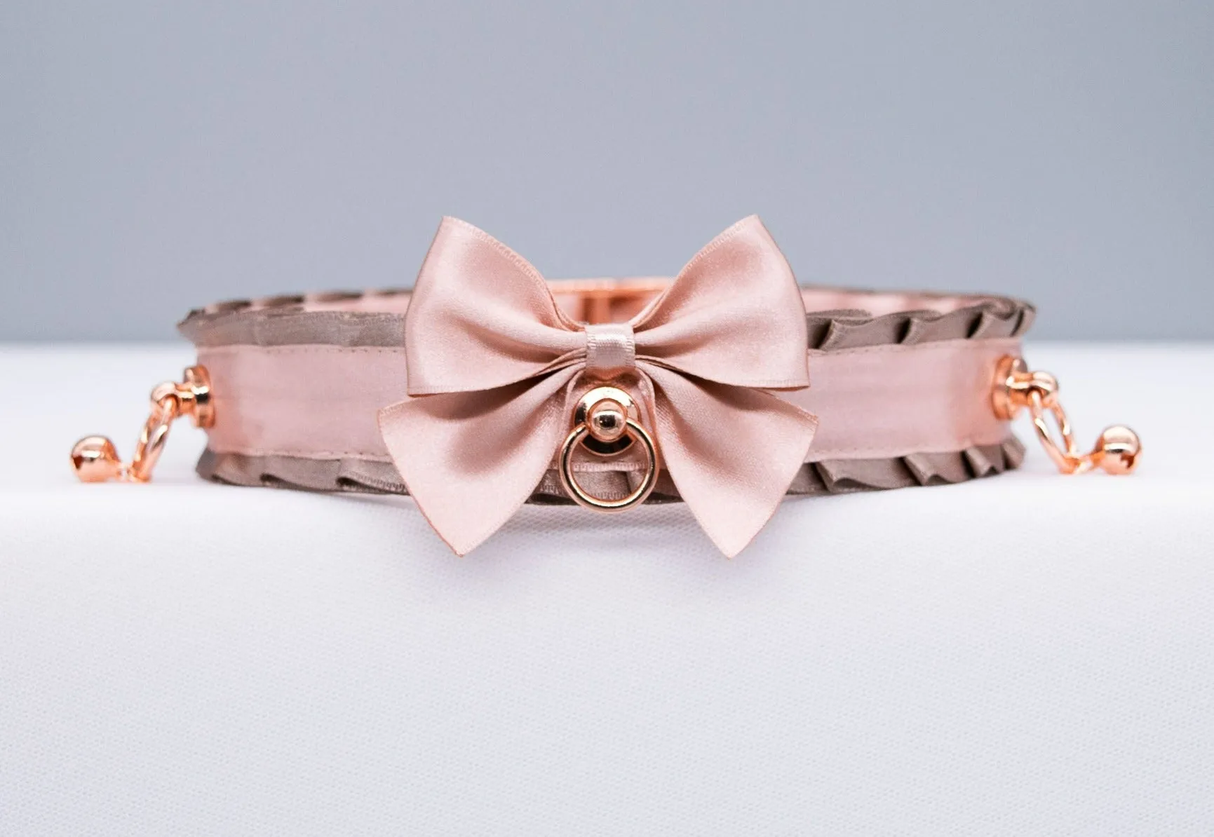 Latte and Rose Gold BDSM Collar