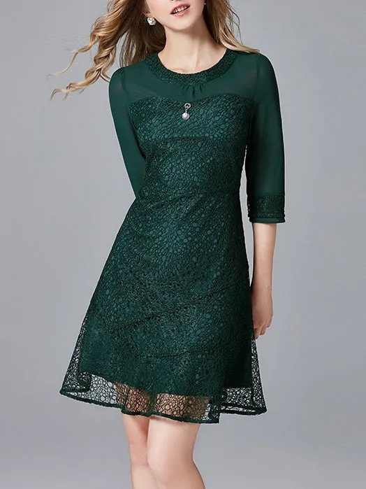 Magali Green Sweetheart Charm Dress