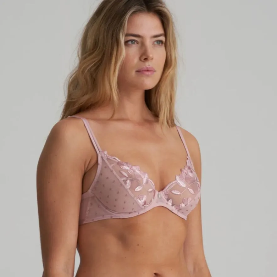 Marie Jo Agnes Deep Plunge Bra in Vintage Pink 0102590