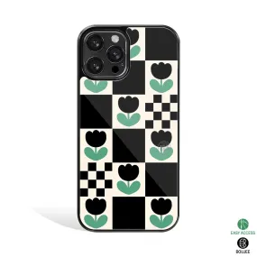 Minimalistic Flower Pattern Phone Cover | Glass Case