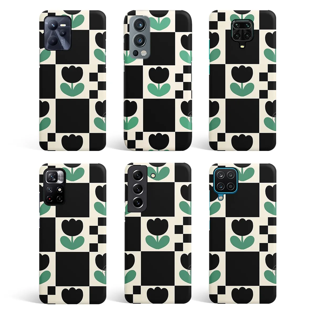 Minimalistic Flower Pattern Phone Cover | Matte Case