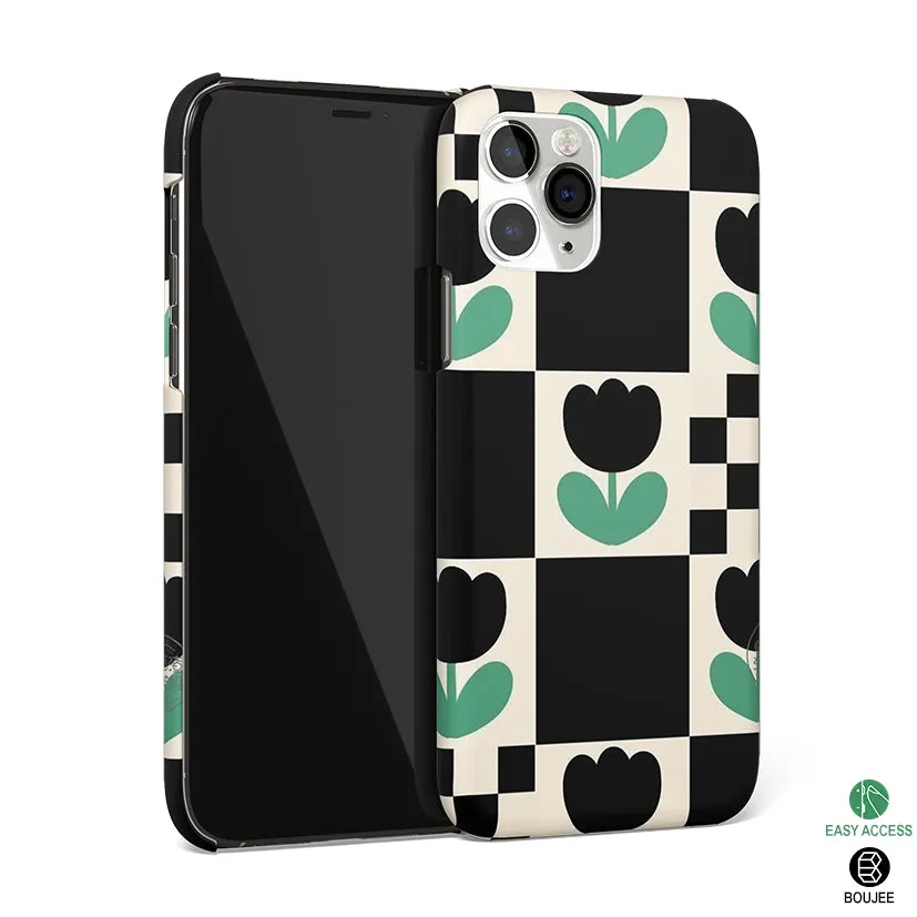 Minimalistic Flower Pattern Phone Cover | Matte Case