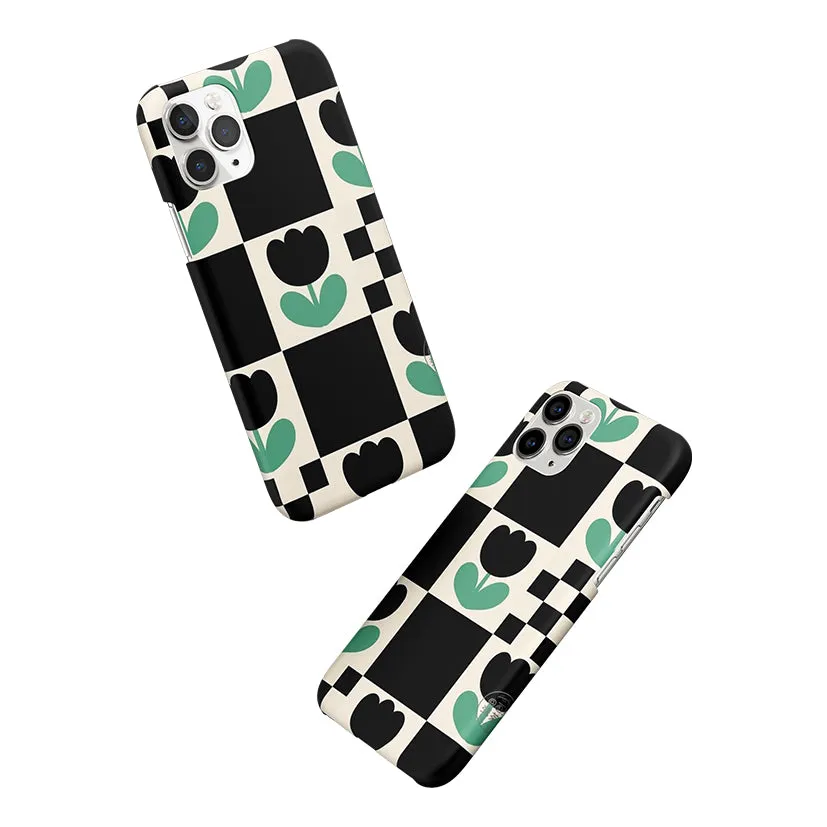 Minimalistic Flower Pattern Phone Cover | Matte Case