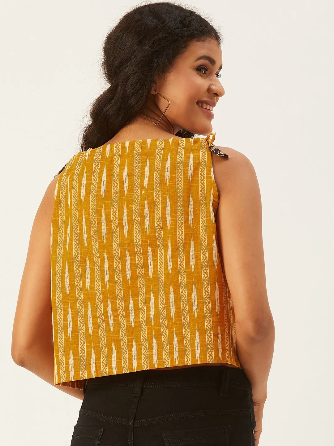 Mustard Halter Neck Top