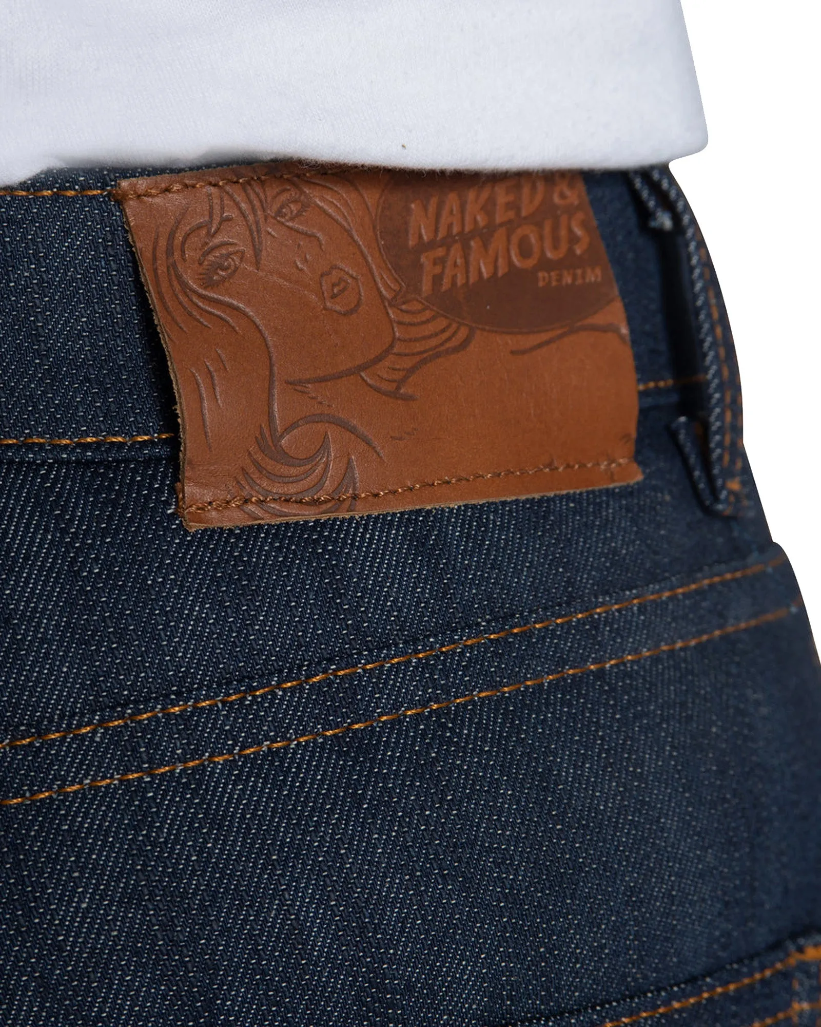 Naked & Famous Denim High Skinny Womens Jeans - Golden Hour Slub Stretch Selvedge / Indigo