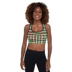 Padded Sports Bra green brown