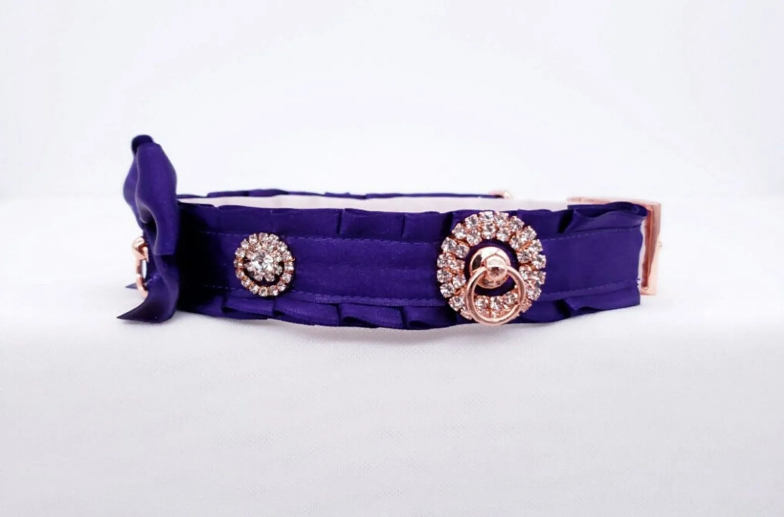 Regal Purple and Rose Gold Luxe Sparkle Collar