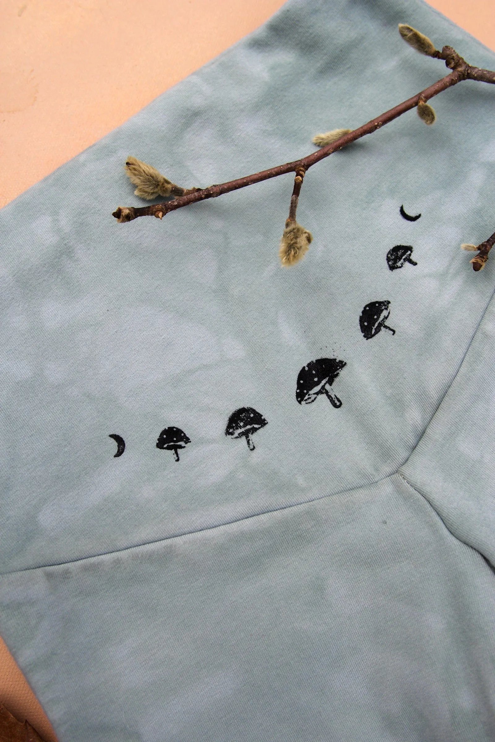 Sage Shroom Moon Organic Cotton Winter Bells