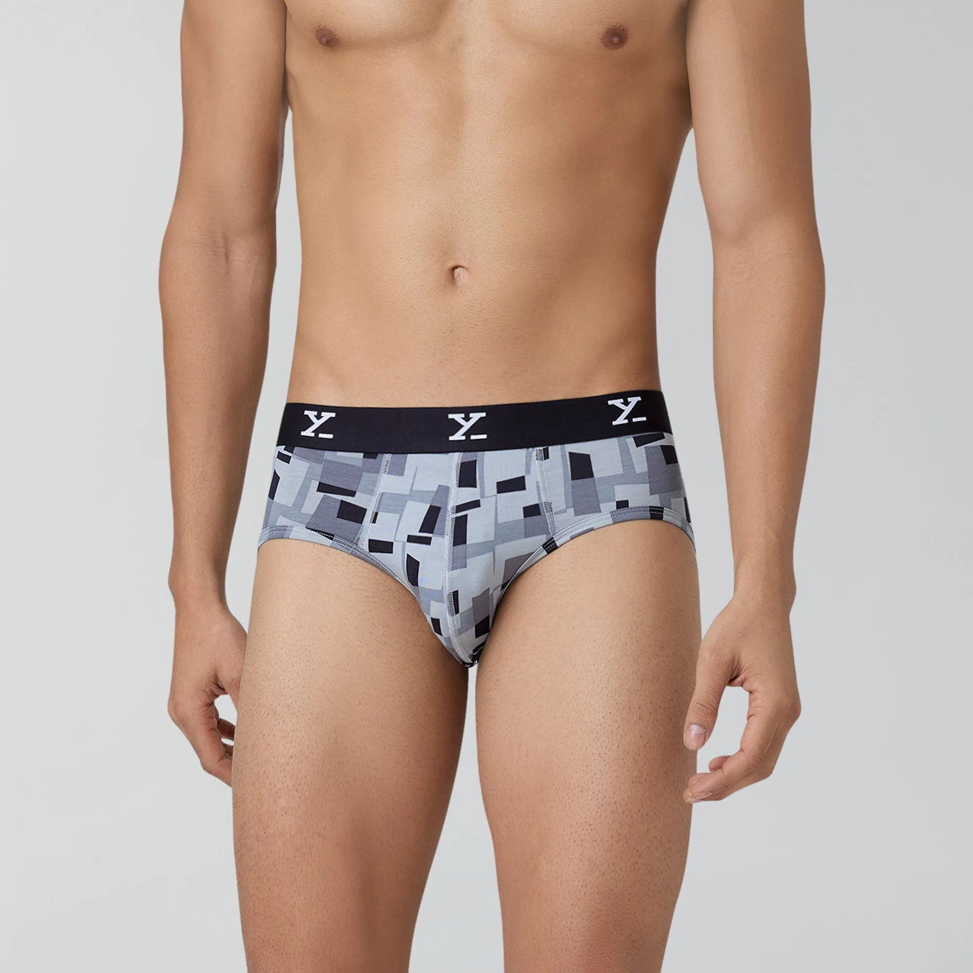 Shuffle Modal Briefs Boxy Grey