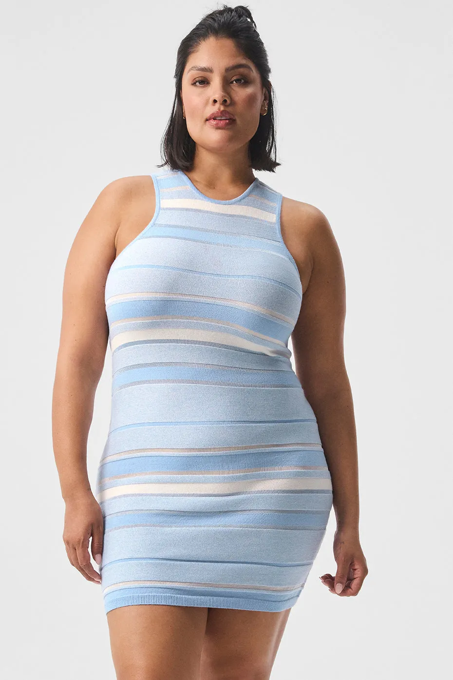 Sport Play Knit Dress - Seashell Blue/Ivory