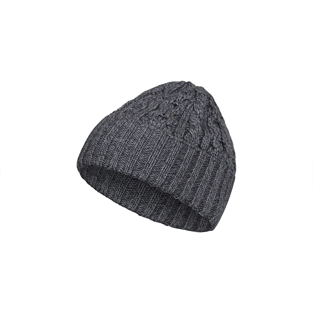 Steel Grey Fiadh Aran Wool Hat