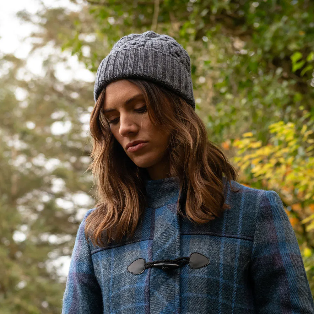 Steel Grey Fiadh Aran Wool Hat