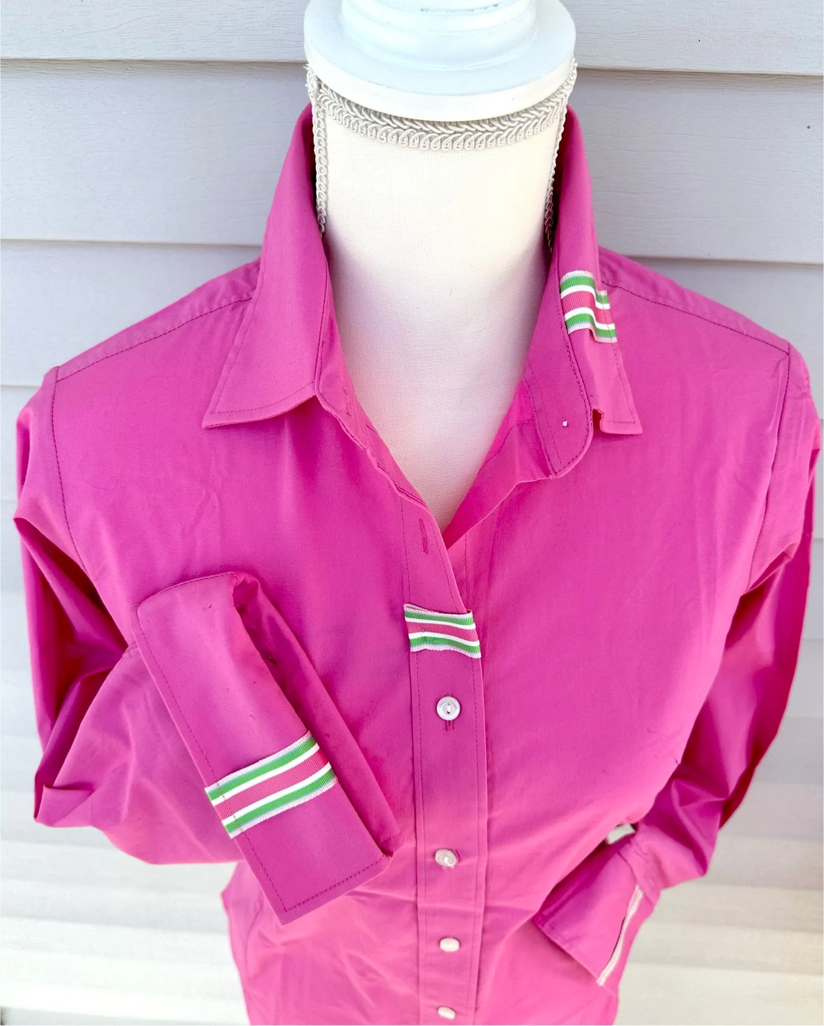 Sweet Caroline 3/4 Sleeve Ribbon Shirt (SC02)