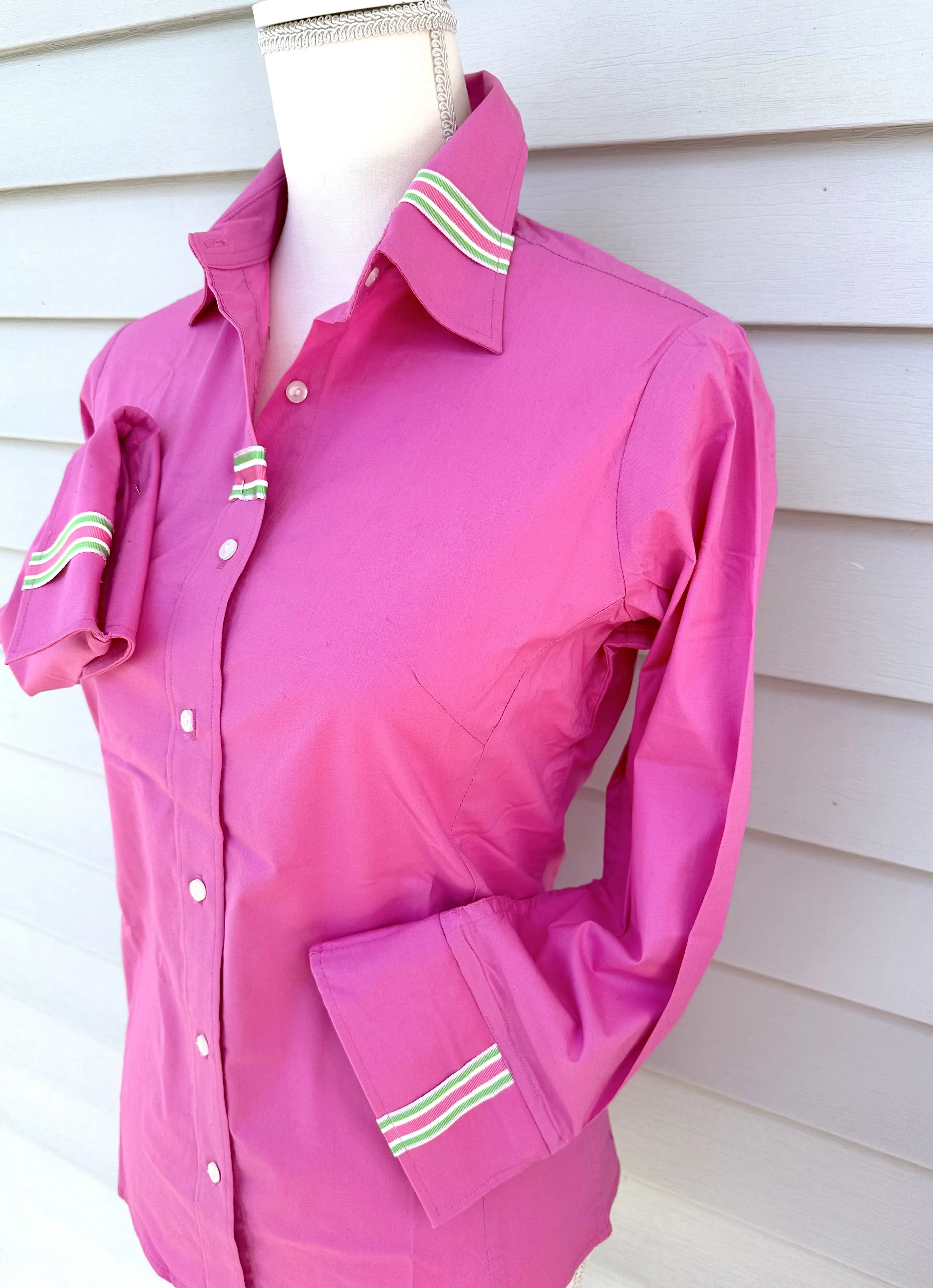 Sweet Caroline 3/4 Sleeve Ribbon Shirt (SC02)