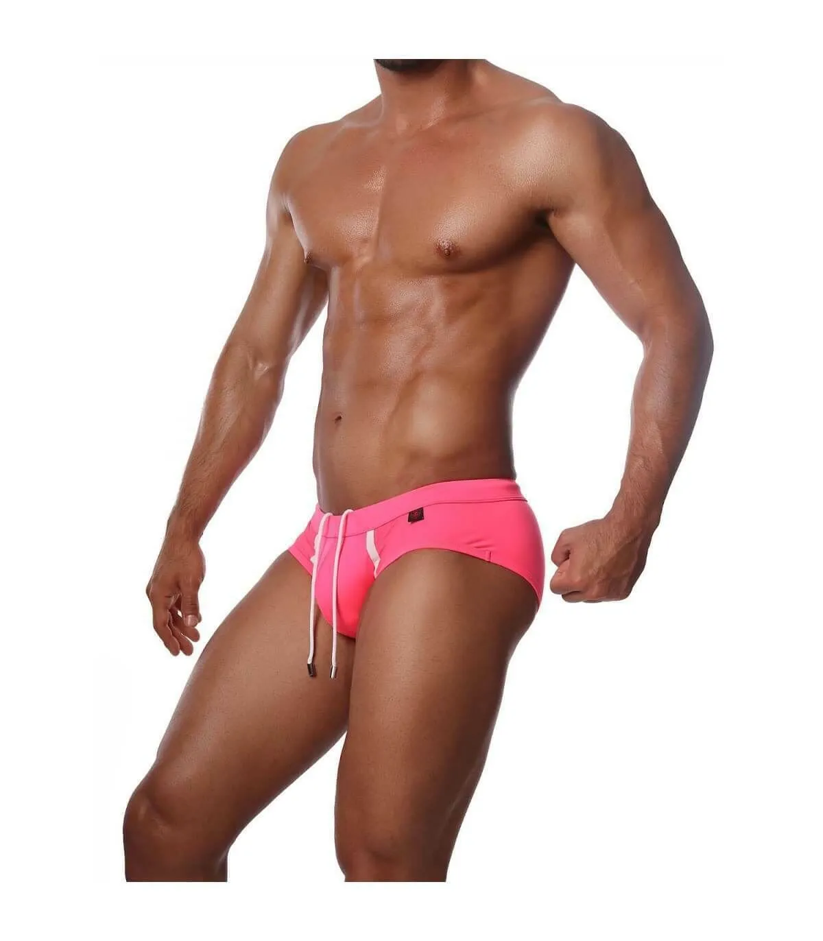 Swim-Brief Tight-Fitting by TOF PARIS Happy Neon Pink 4