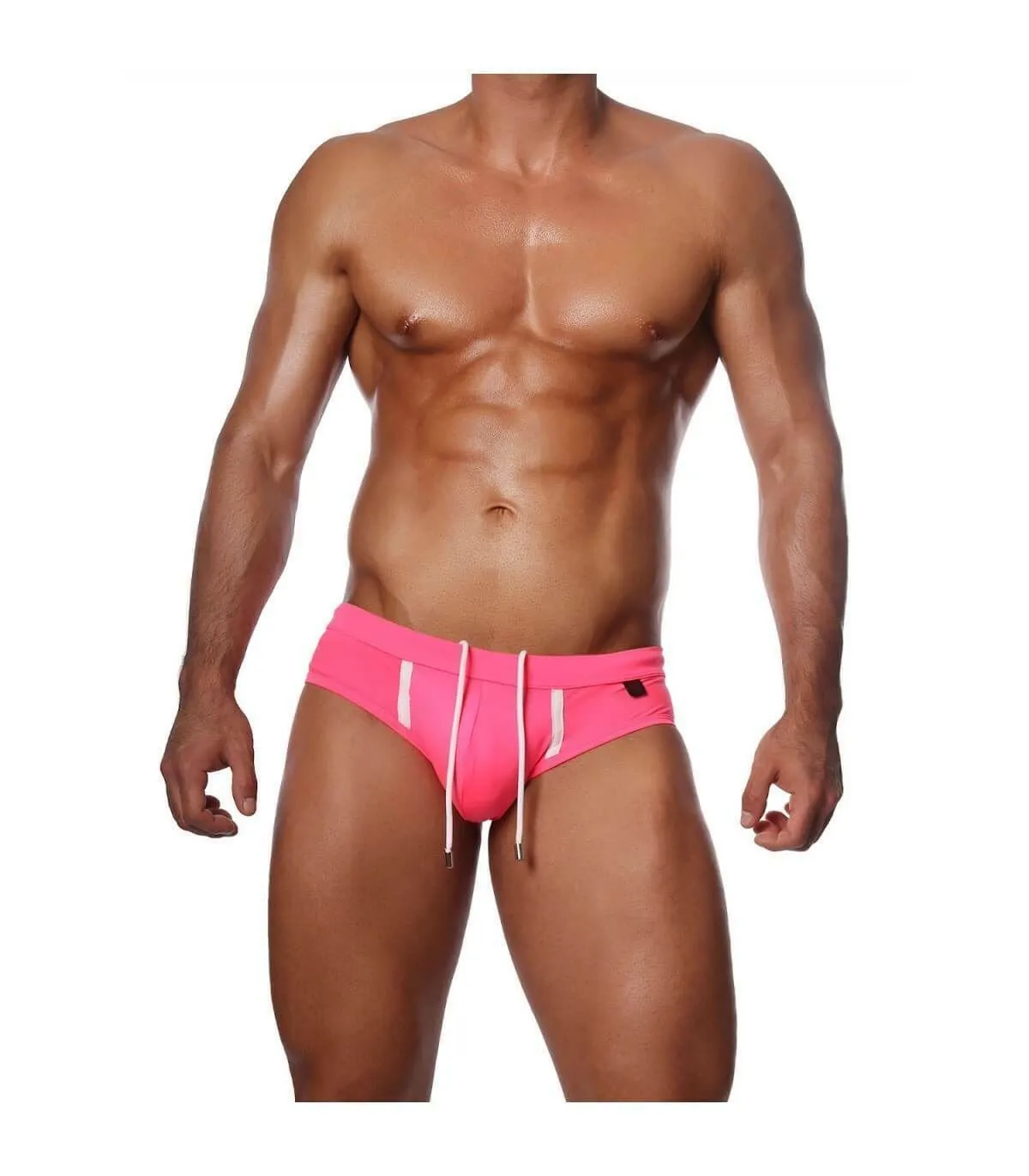 Swim-Brief Tight-Fitting by TOF PARIS Happy Neon Pink 4