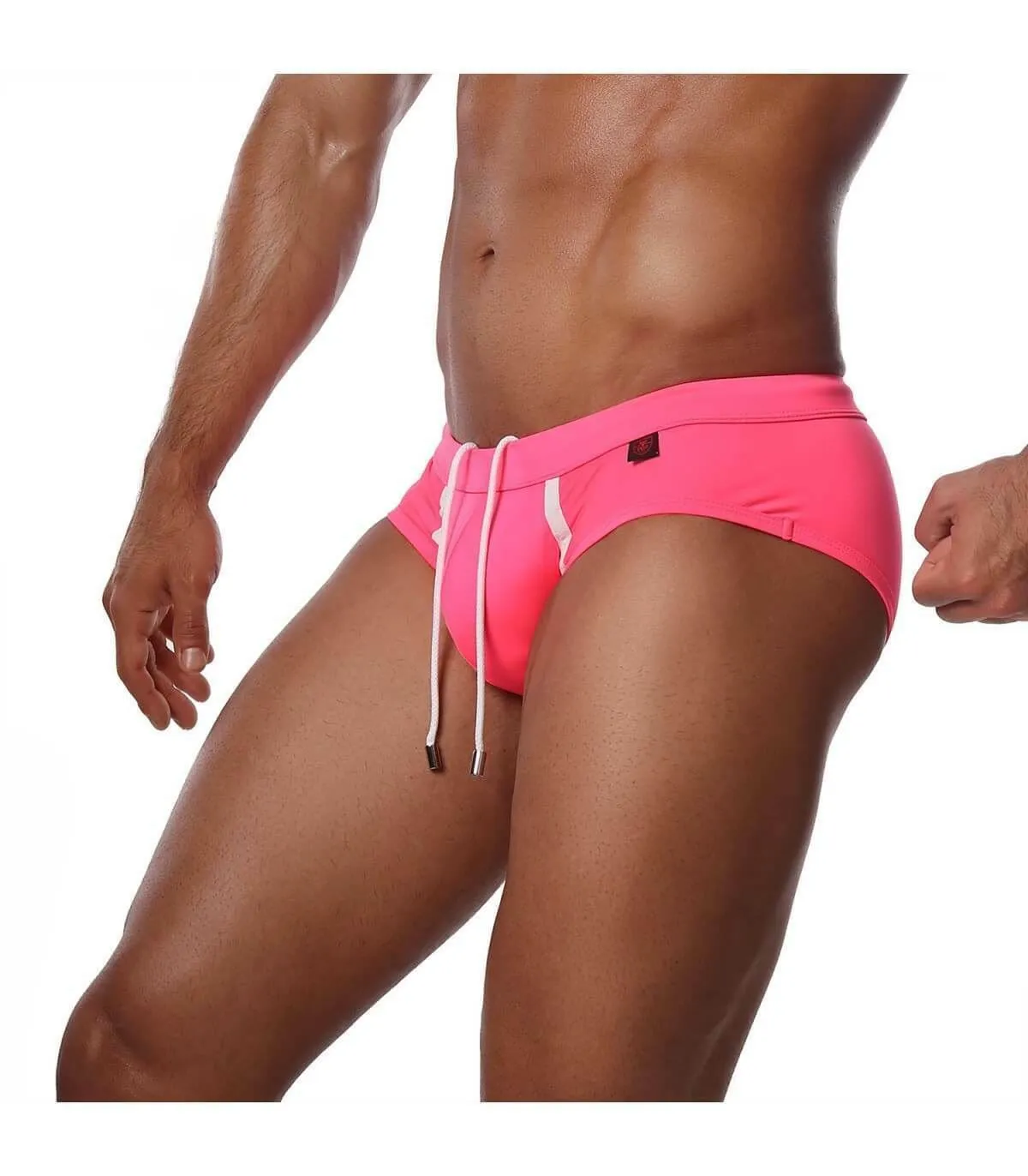 Swim-Brief Tight-Fitting by TOF PARIS Happy Neon Pink 4