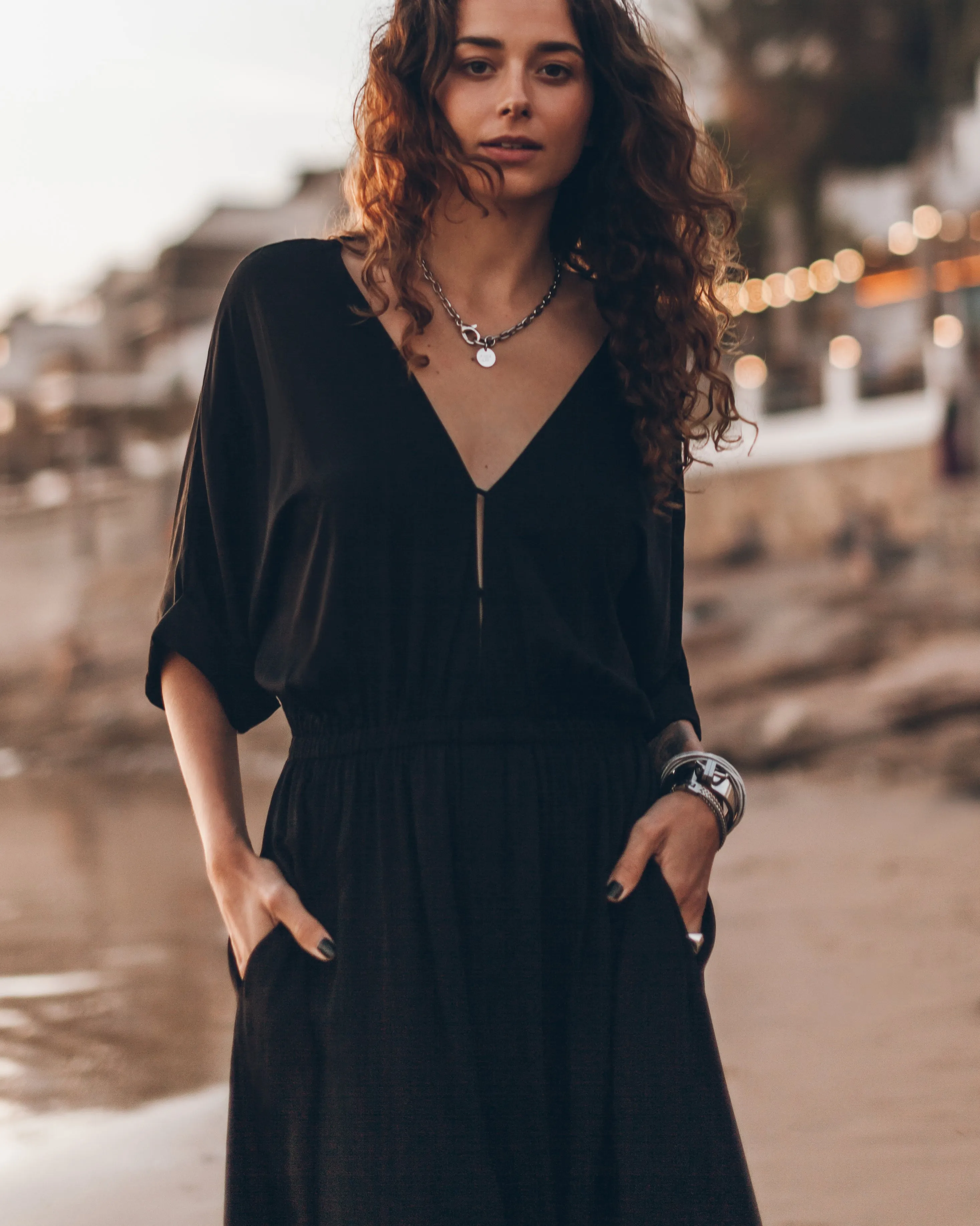 The Black Long Chill Dress