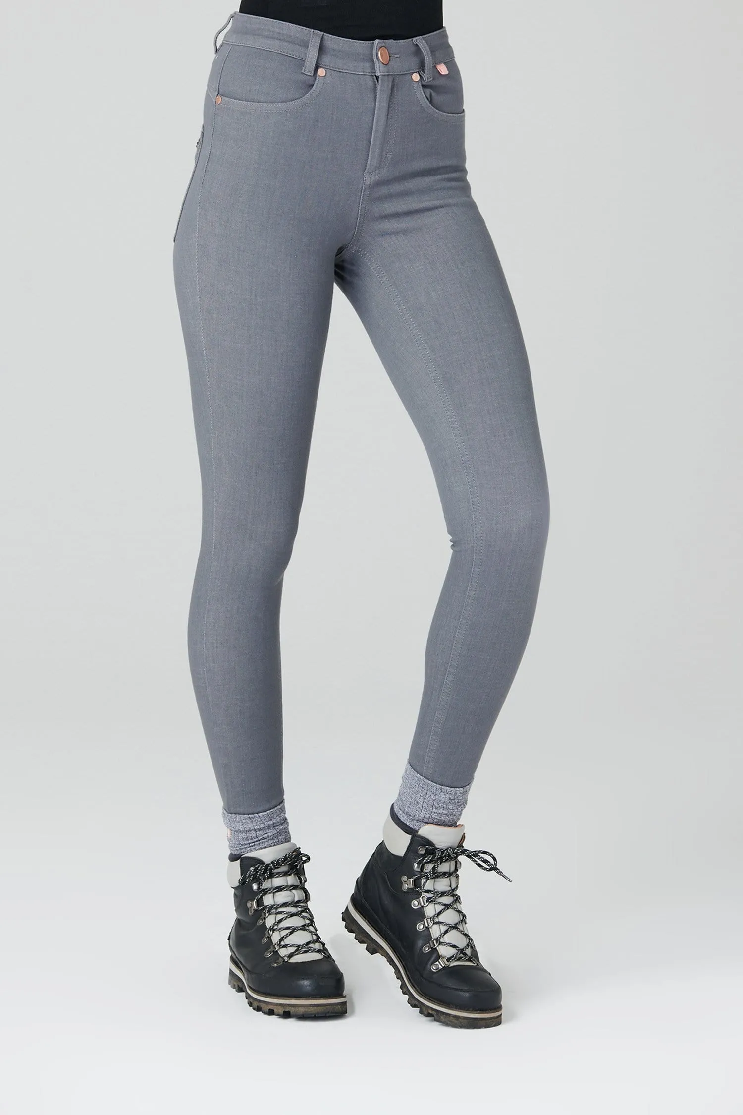 The Skinny Outdoor Jeans - Grey Denim