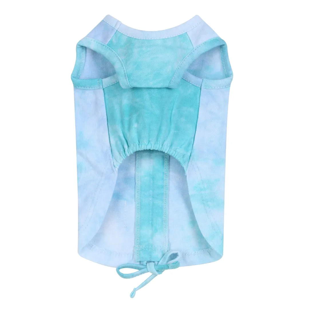 Tie dye Sleeveless Shirt - Mint