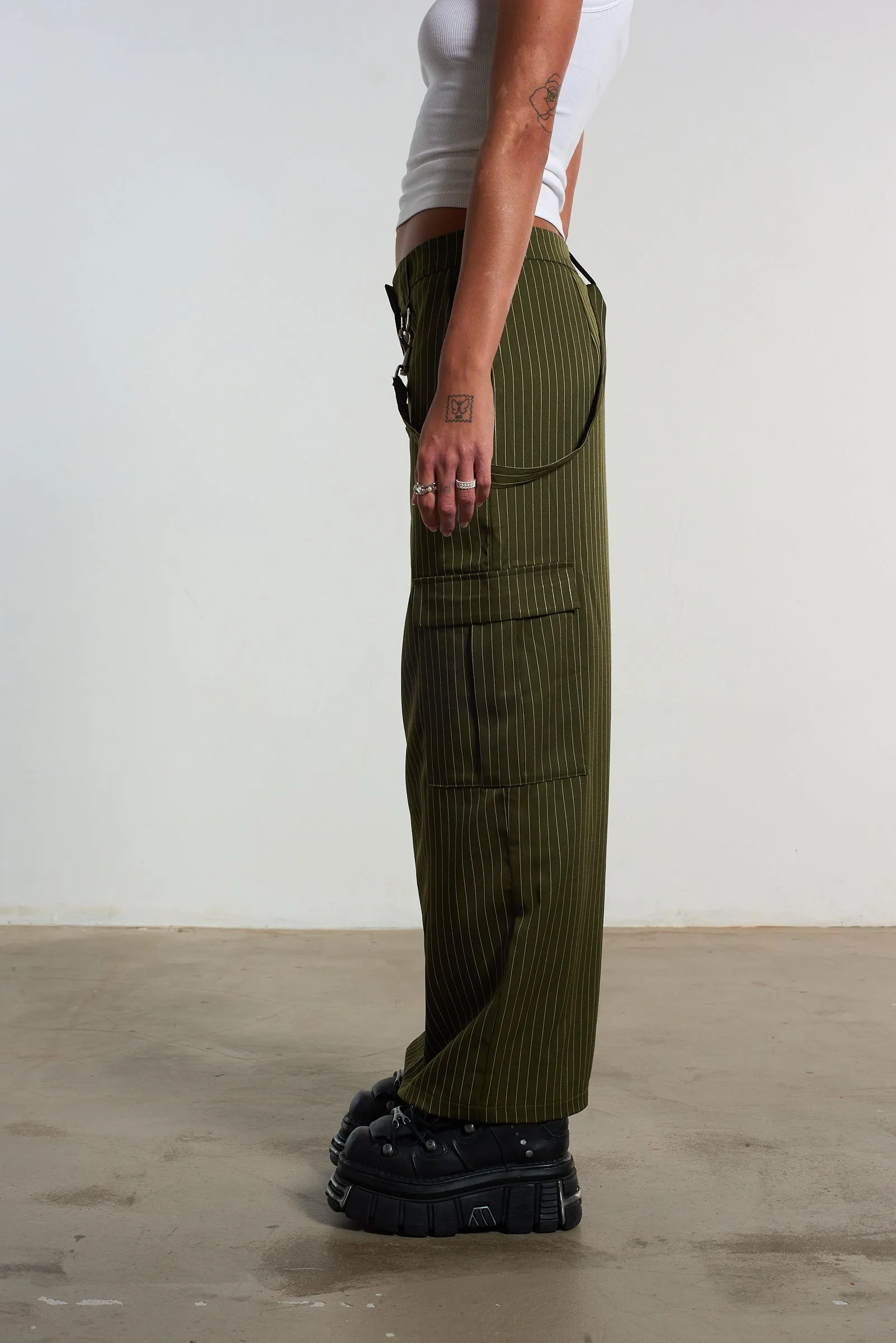 Villain Pinstripe Maxi Skirt