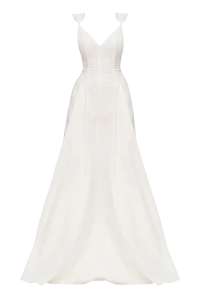 Vola White Maxi Dress