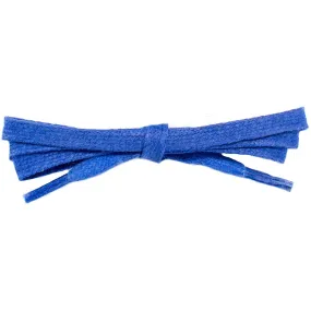 Waxed Cotton 1/4 Flat Dress Laces - Royal Blue (2 Pair Pack) Shoelaces