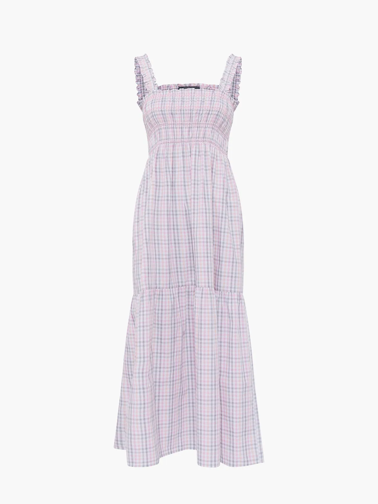 Yaki Organic Check Sun Dress